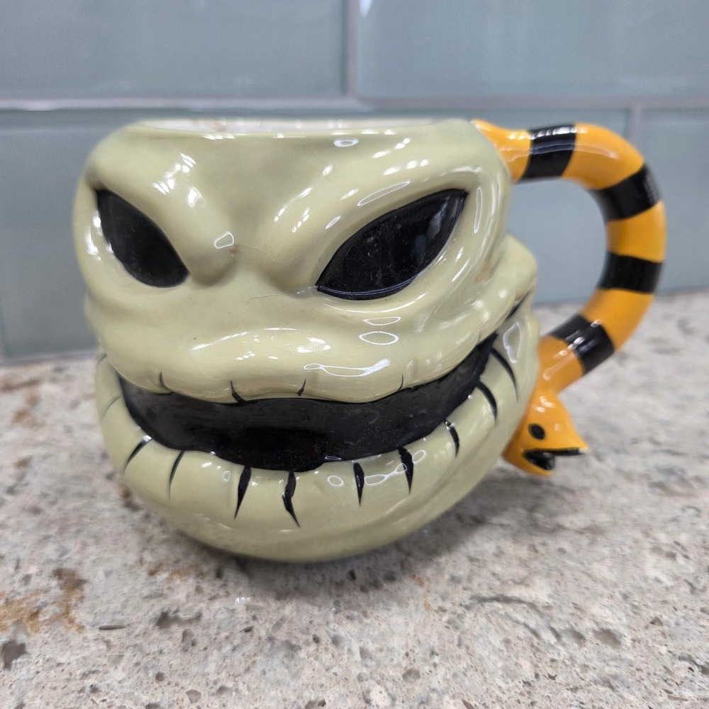 Disney Nightmare Before Christmas Oogie Boogie 20oz Ceramic Mug Silver Buffalo